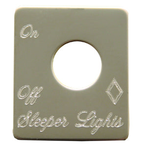 Rockwood Peterbilt stainless steel switch plate