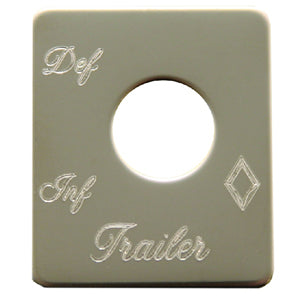 Rockwood Peterbilt stainless steel switch plate