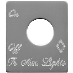 Rockwood Peterbilt stainless steel switch plate