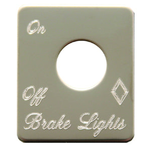 Rockwood Peterbilt stainless steel switch plate