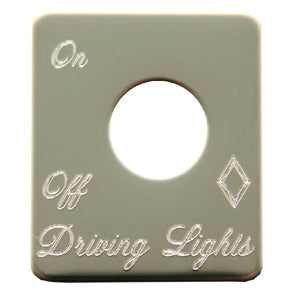 Rockwood Peterbilt stainless steel switch plate