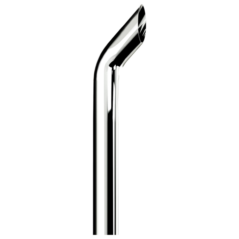 120" tall Cowboy chrome exhaust tip - 8" diameter, no reduction