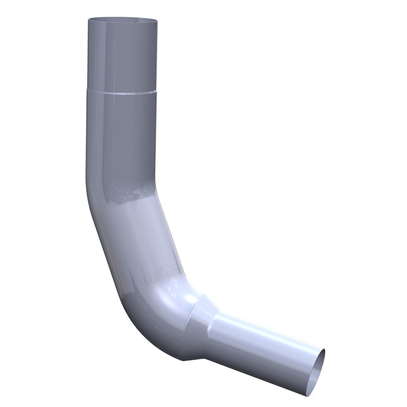 Kenworth W900 chrome exhaust elbow - 6" diameter reduced to 5"