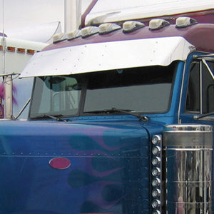 Peterbilt 378/379 -2004 UltraCab 13" stainless steel drop visor