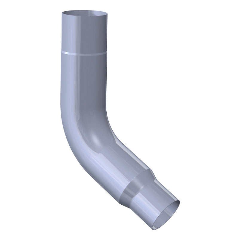 Peterbilt chrome 58-degree OEM-style exhaust elbow - 7" diameter reduced to 5"