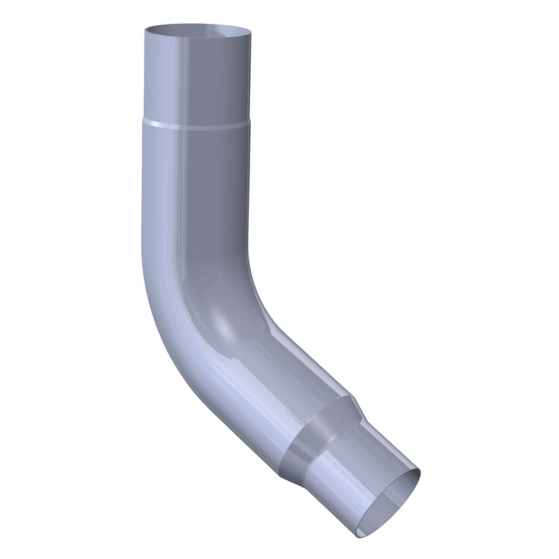 Peterbilt chrome 58-degree OEM-style exhaust elbow - 8" diameter reduced to 5"