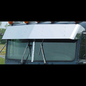 Peterbilt 359 1973+ 13" stainless steel drop visor