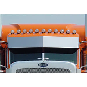 Peterbilt 388 / 389 2005+ Ultracab 14.5" stainless steel blind mount drop visor