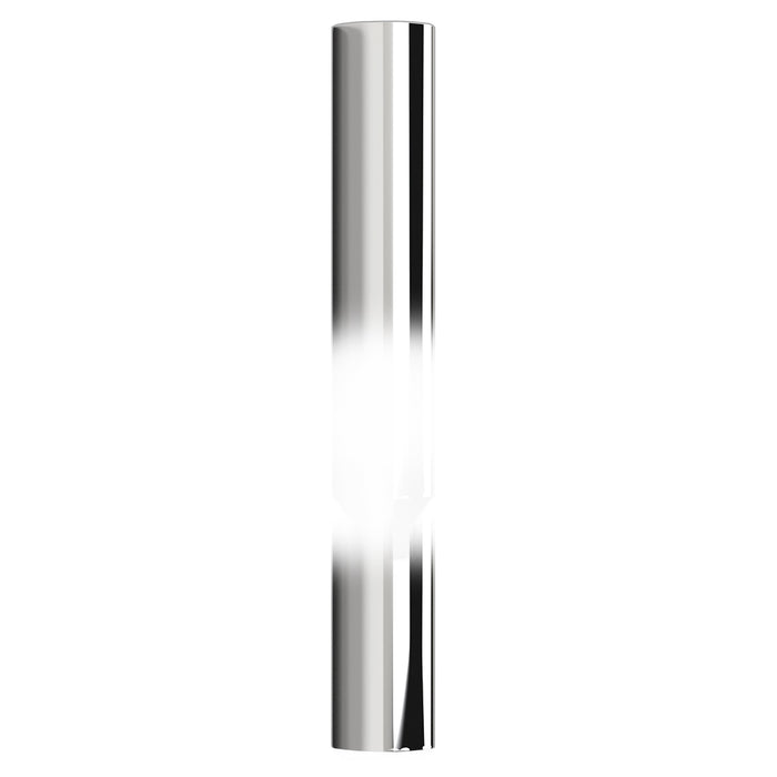 36" tall Stove Pipe chrome exhaust tip - 8" diameter, reduced to 5"