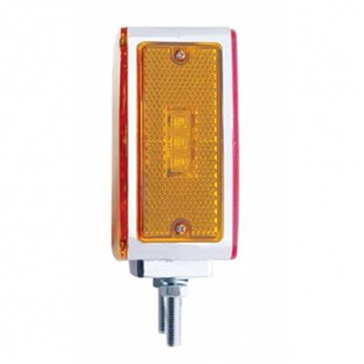 Amber/Red square 21 diode 2-stud LED turn signal light