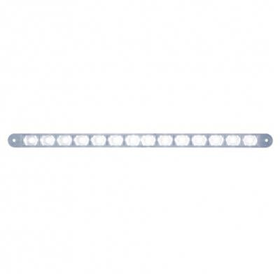 White thin 12" long LED auxiliary light bar - single function