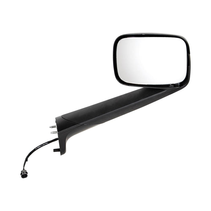 Freightliner Cascadia 2018-2022 black hood mirror with heated lens