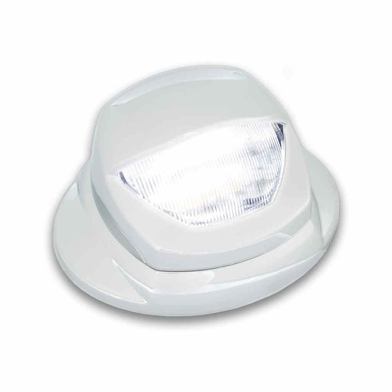 Dual Revolution Kenworth LED mini-step light with white courtesy, amber marker and purple auxiliary light - SINGLE