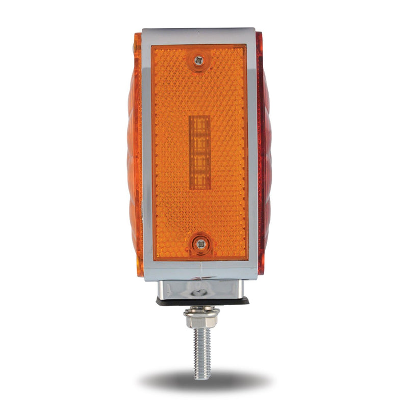 Amber/Red square 38 diode 2-stud LED turn signal light