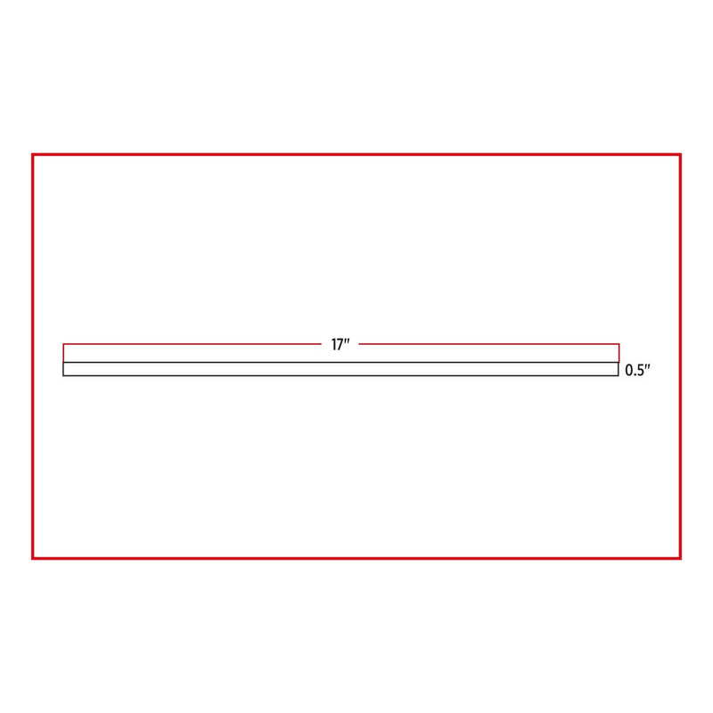 Dual Revolution 17" amber/purple LED light strip w/3m tape