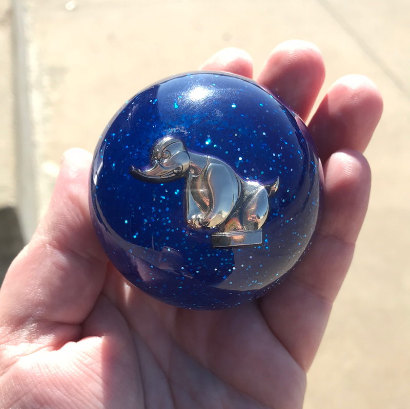 "Rubber Duck" 2.25" diameter round gear shift knob