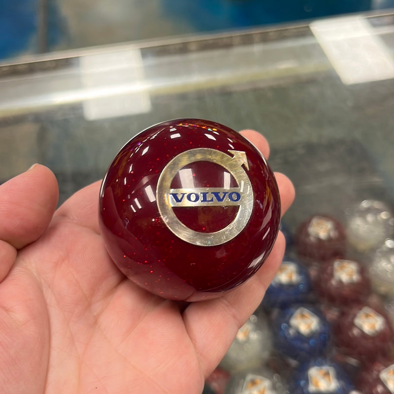 Volvo logo 2.25" diameter round gear shift knob