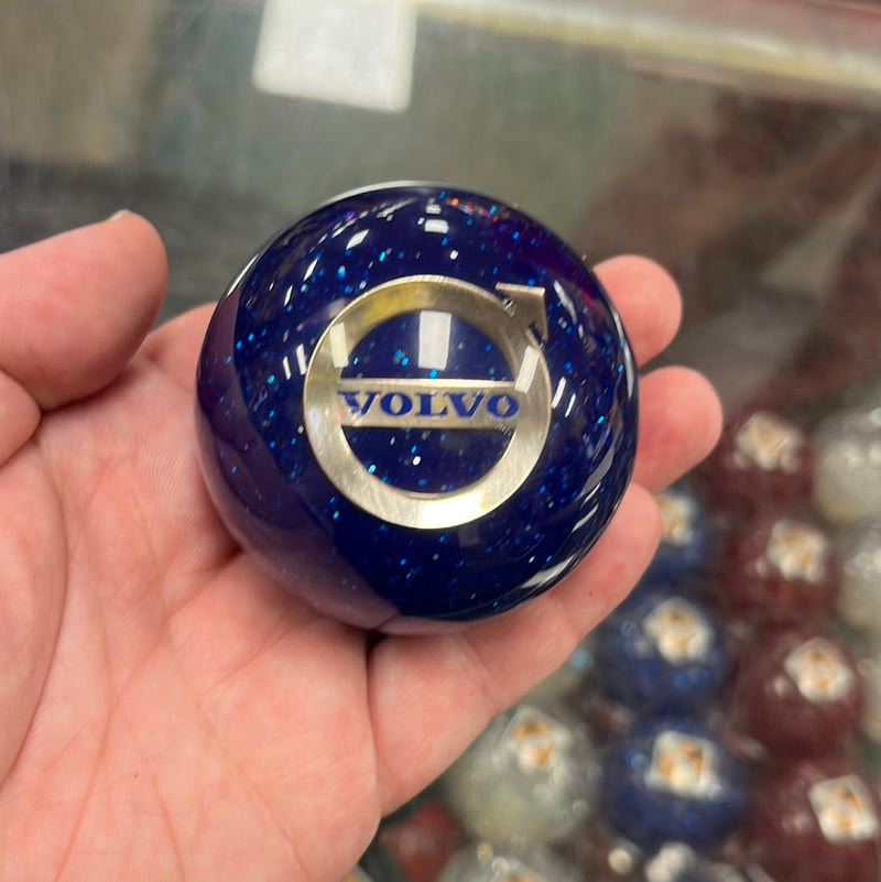 Volvo logo 2.25" diameter round gear shift knob