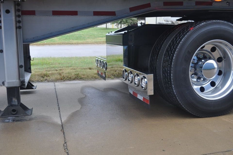 Stainless steel reversed T-bar with 8 round 4" light holes