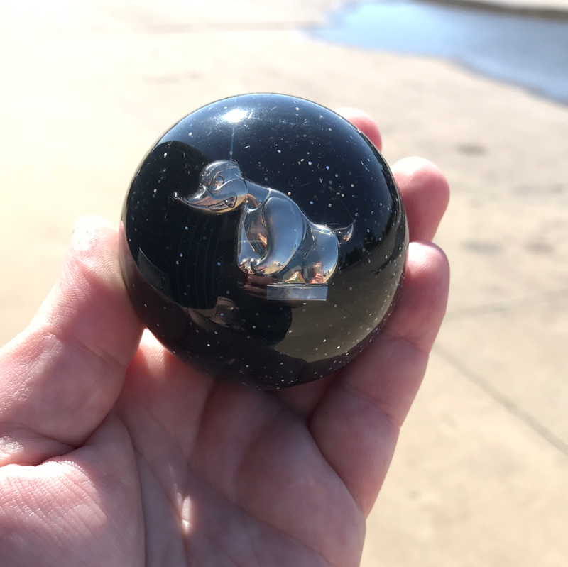 "Rubber Duck" 2.25" diameter round gear shift knob