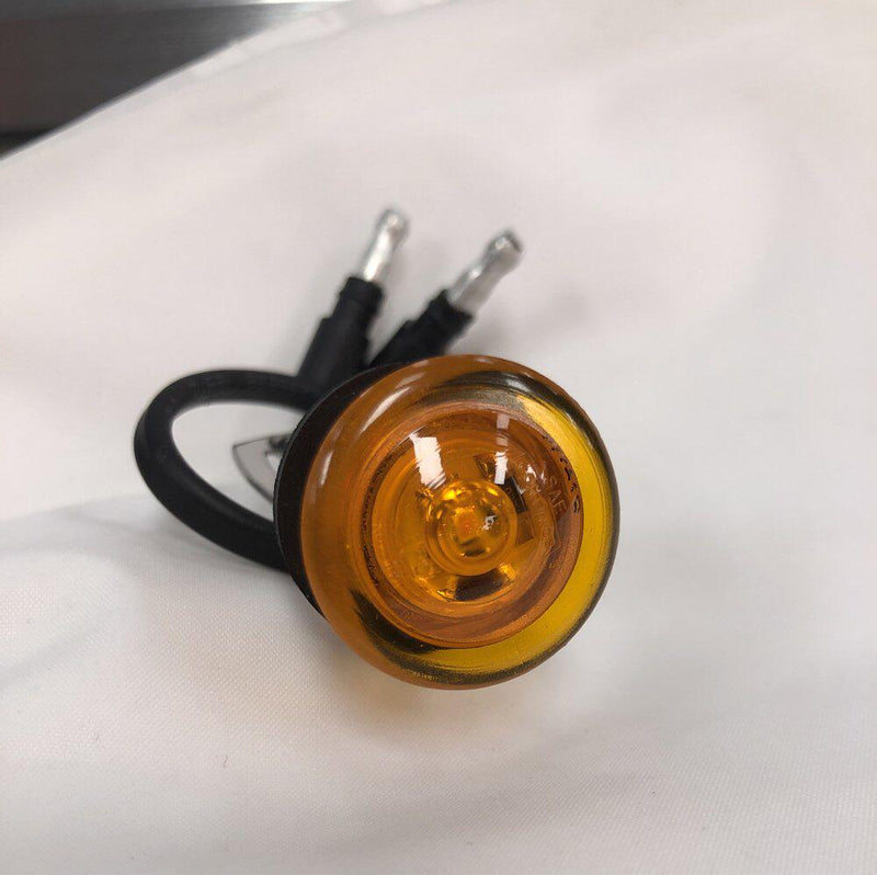 Amber 1" bulls-eye single diode LED marker light