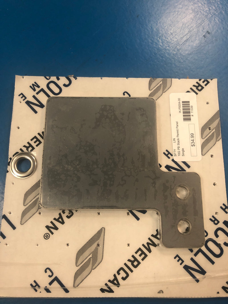 Peterbilt 379 4" x 4" 10 gauge chrome steel stack mount permit panel - PAIR