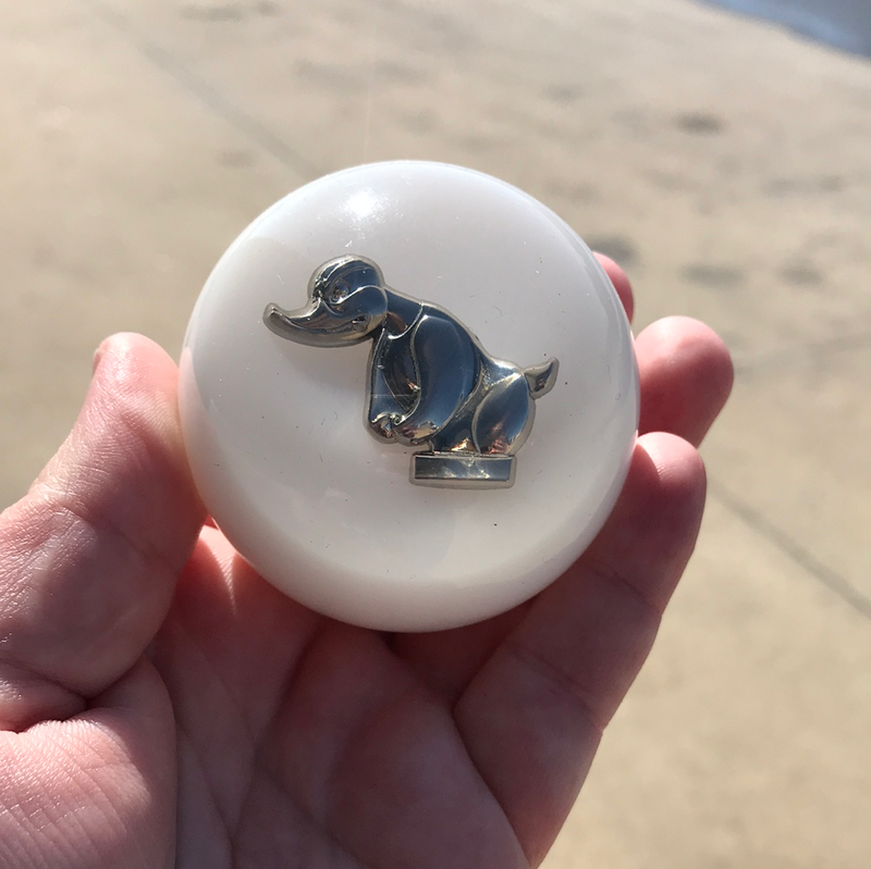 "Rubber Duck" 2.25" diameter round gear shift knob