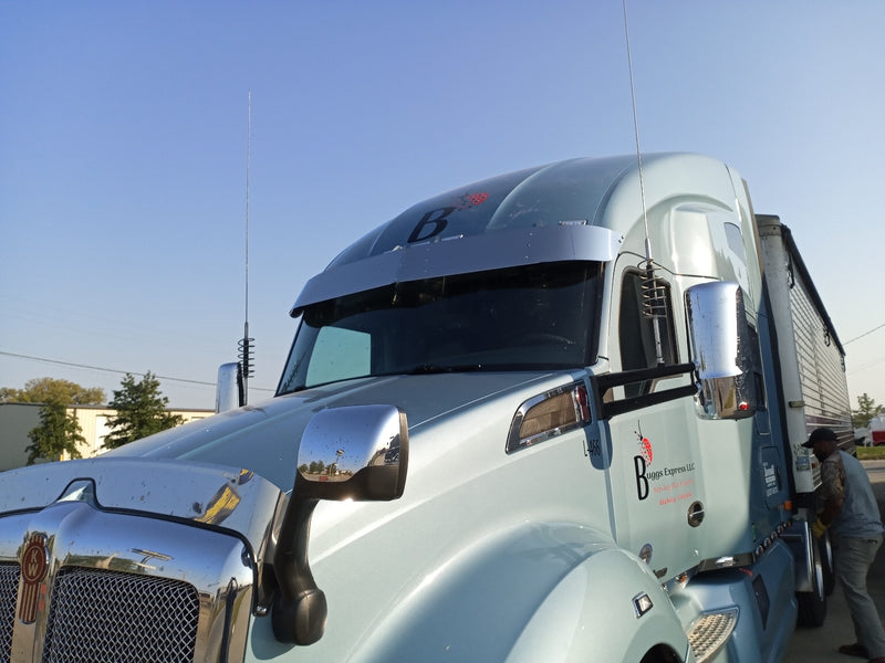 Kenworth T680 8.5" stainless steel replacement sun visor