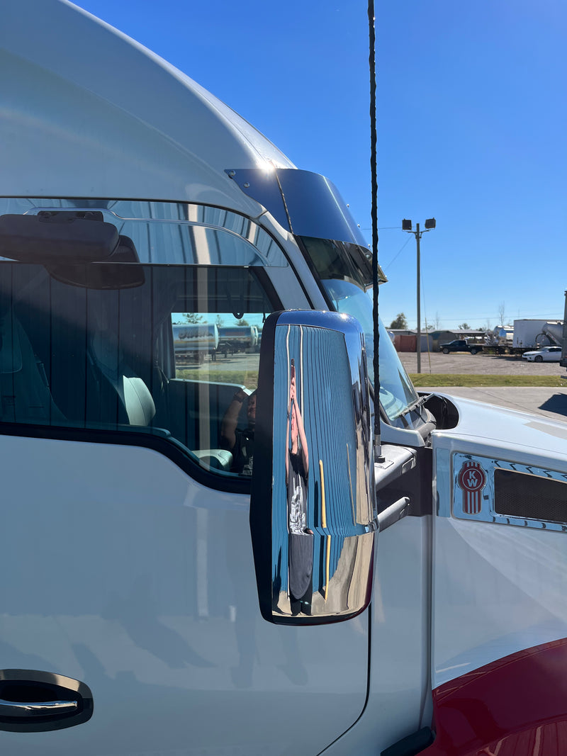 Kenworth T680 8.5" stainless steel replacement sun visor