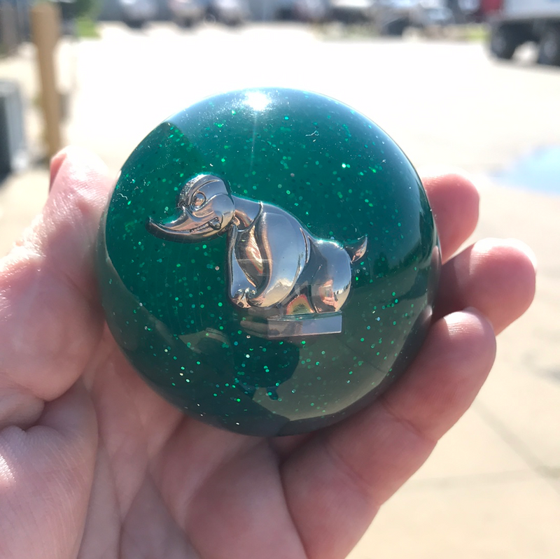 "Rubber Duck" 2.25" diameter round gear shift knob