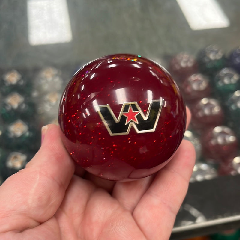 Western Star logo 2.25" diameter round gear shift knob
