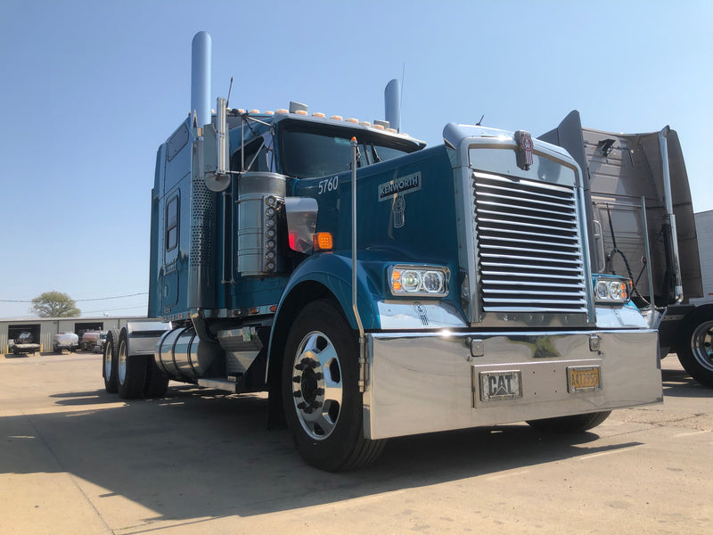 Projector-style replacement LED headlight w/"Halo" auxiliary light for dual rectangular headlight system