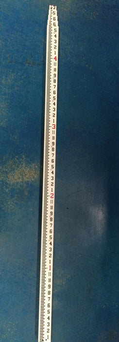 20' fiberglass measuring stick with carry case and top level bar