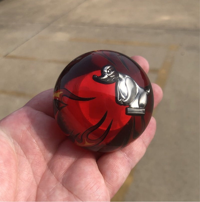 "Rubber Duck" 2.25" diameter round gear shift knob