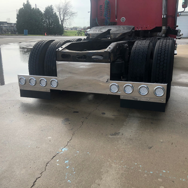 Stainless steel reversed T-bar with 8 round 4" light holes