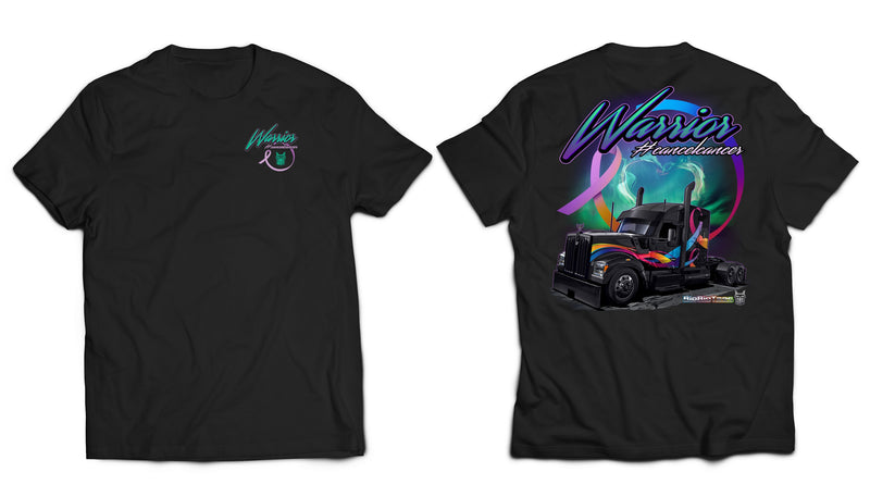 "Cancel Cancer - Warrior" Trucker Tee Shirt