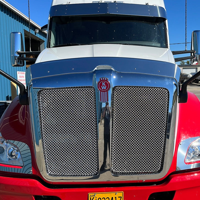 Kenworth T680 stainless steel bugshield