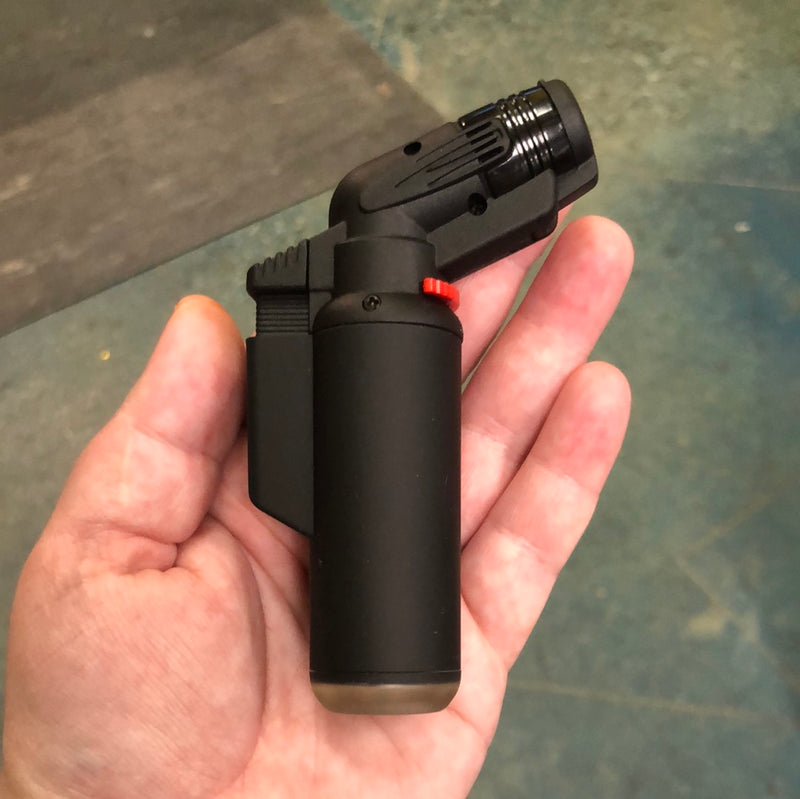 Technician's Pocket Torch w/Angled Head - Refillable w/ Butane