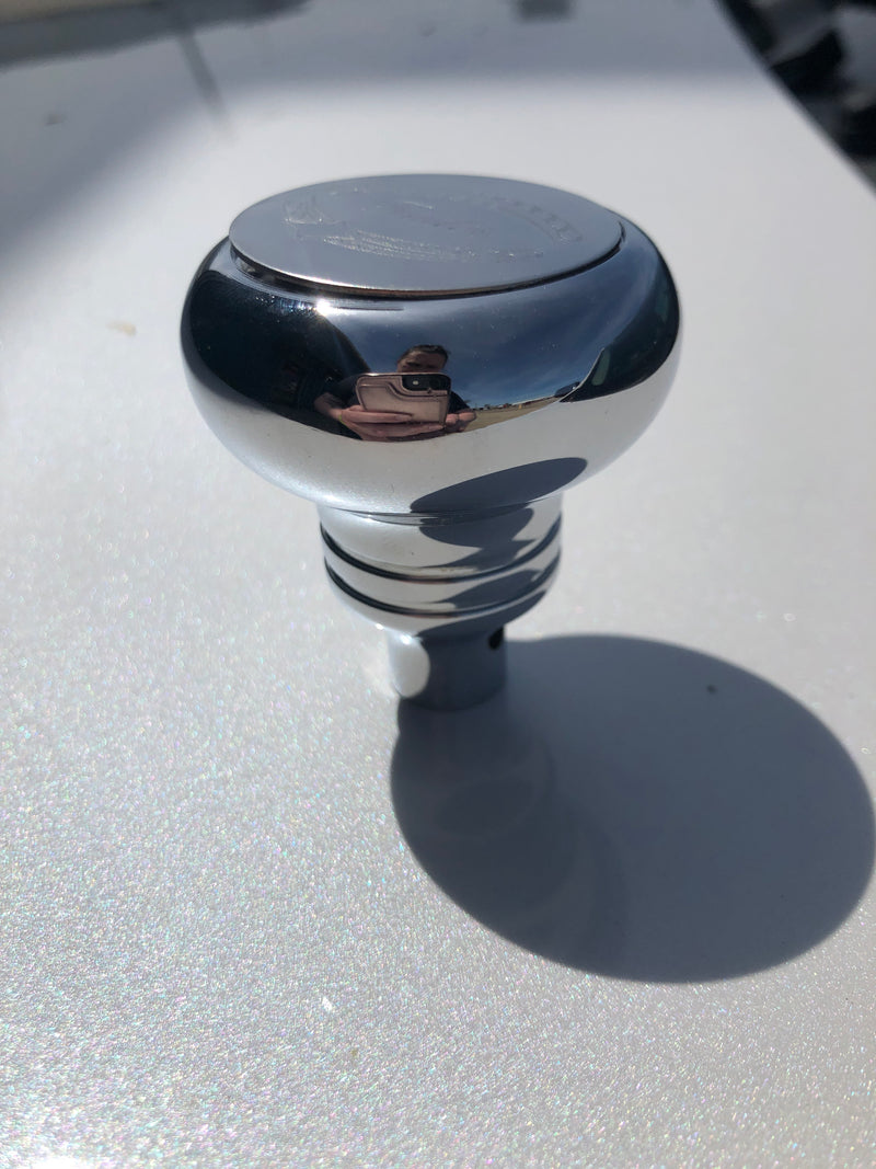 Rockwood chrome "Tractor/Trailer" pin-type brake knob - Tractor