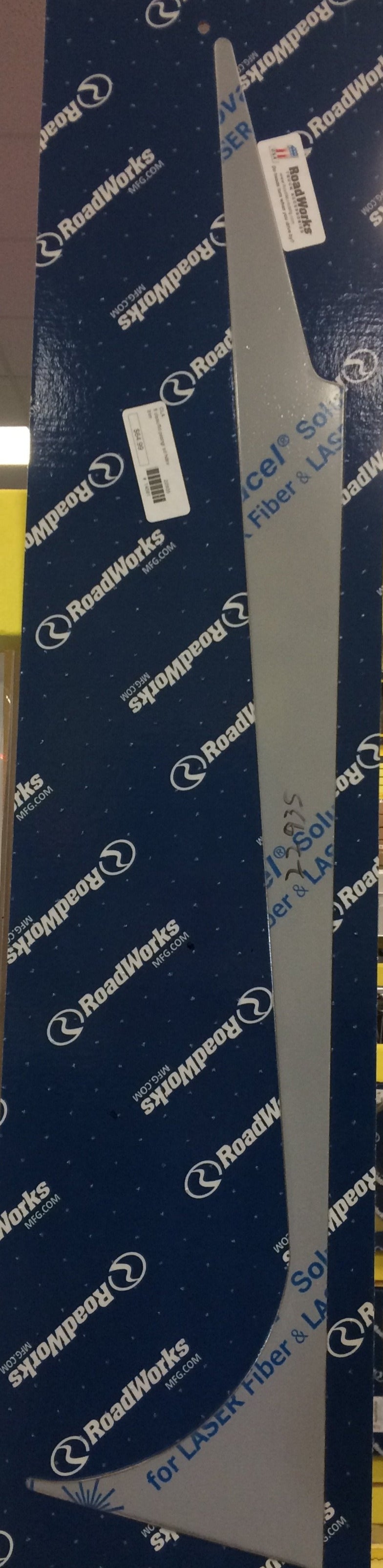 Freightliner Classic/FLD stainless steel headliner trim w/speaker holes - Passenger's Side