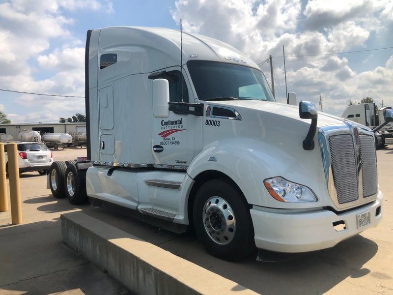 Kenworth T680 stainless steel cab, sleeper, + wing extension panel kit w/16 combo style light holes ONLY