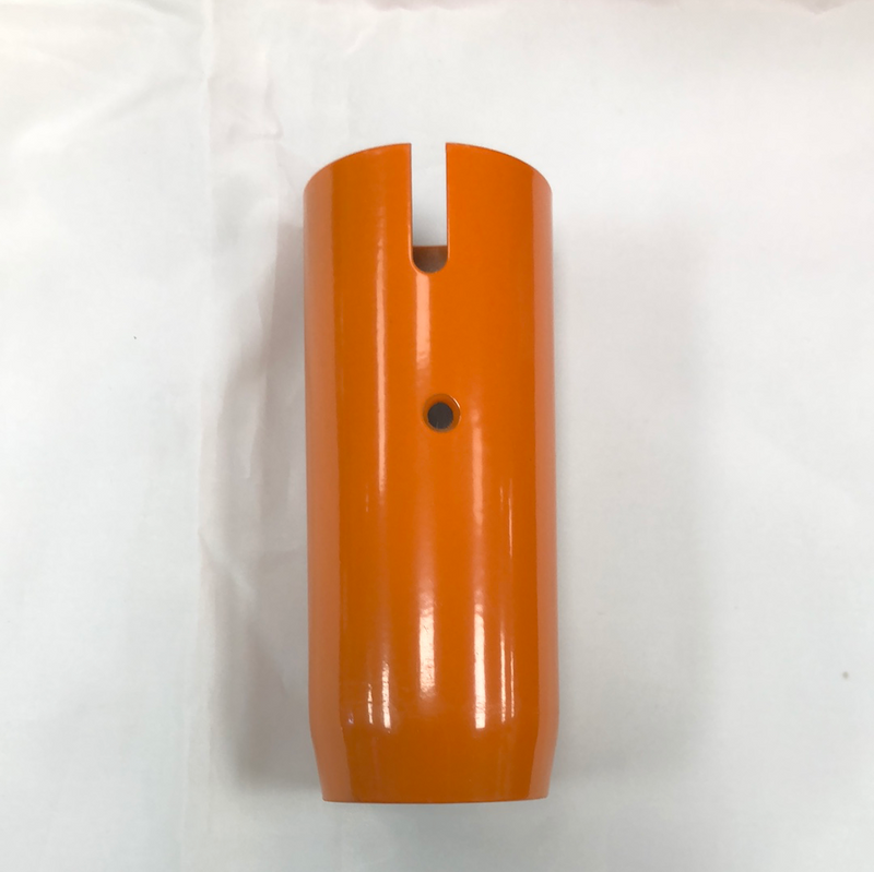 Orange powder coated stainless steel gear shifter skirt