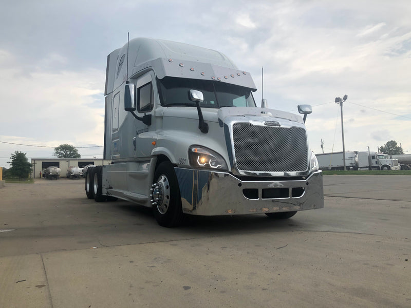 Freightliner Cascadia 2008-2017 chrome plastic mesh grill w/inner bug screen