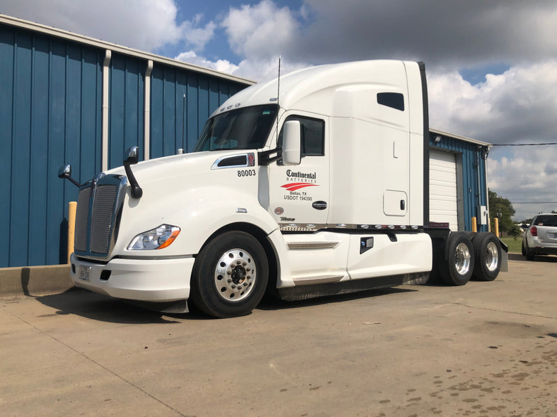 Kenworth T680 stainless steel cab, sleeper, + wing extension panel kit w/16 combo style light holes ONLY
