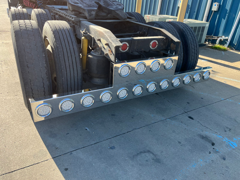 Stainless steel reversed T-bar with 16 round 4" light holes