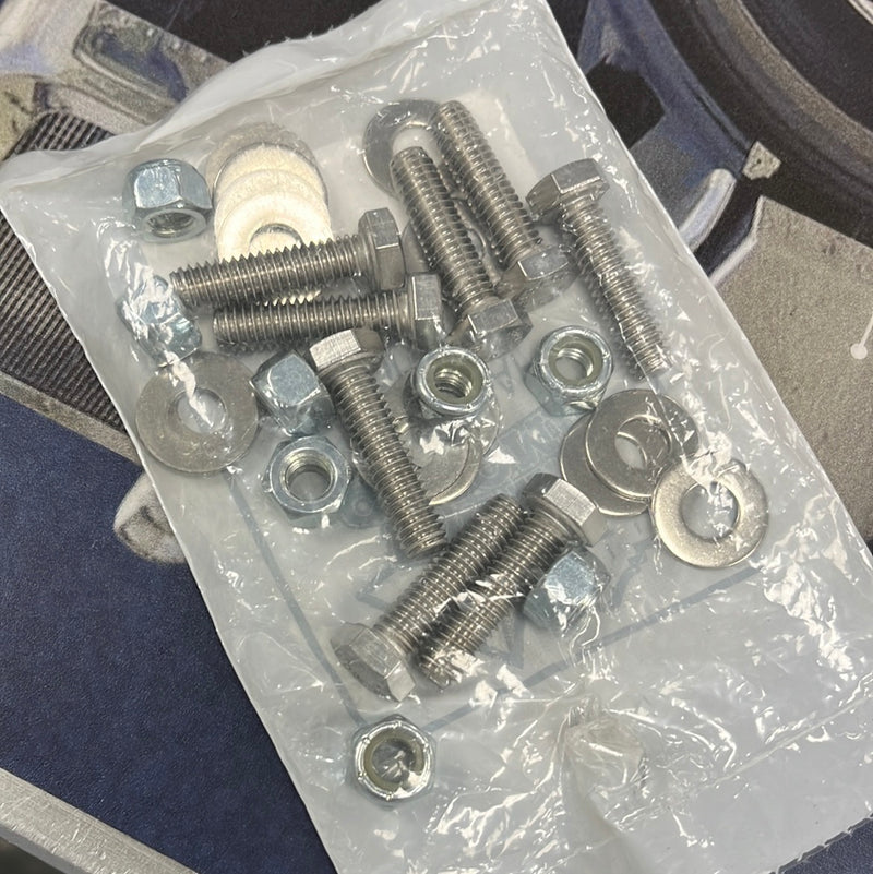 Stainless steel mudflap hanger bolt kit - 8 pieces