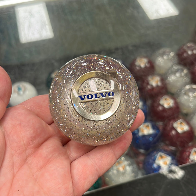 Volvo logo 2.25" diameter round gear shift knob