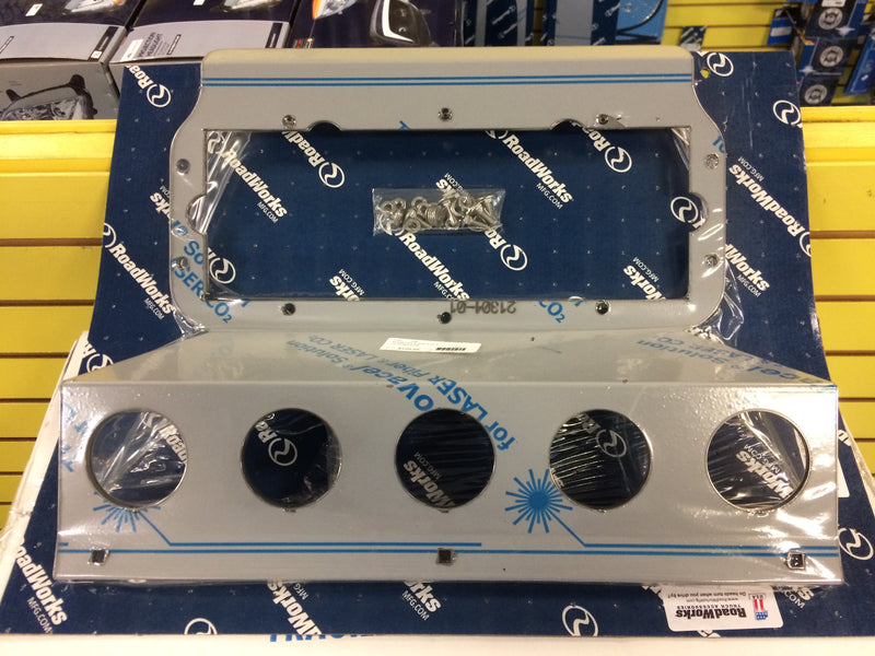 Freightliner Classic XL fender guards w/10 round 2" light holes - PAIR