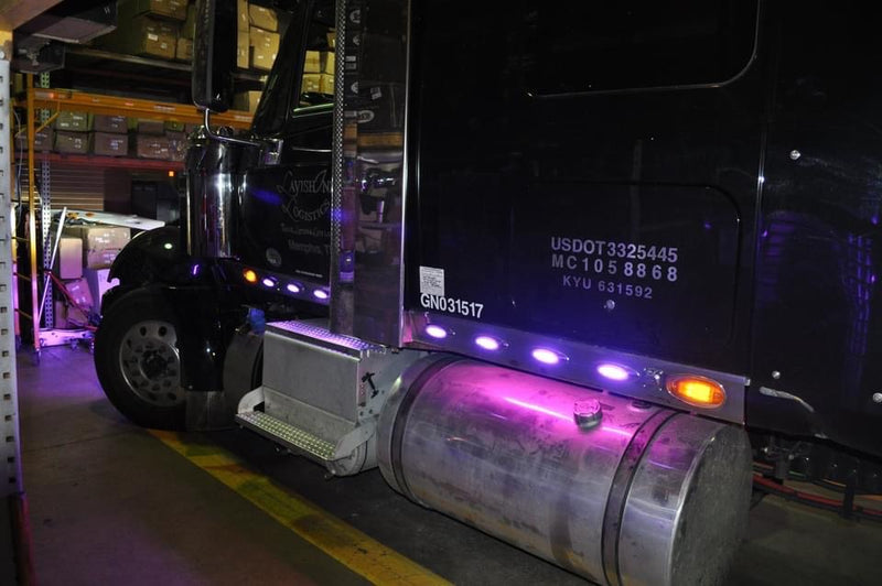 Dual Revolution M1 Amber/Purple 10 diode LED marker light - CLEAR lens