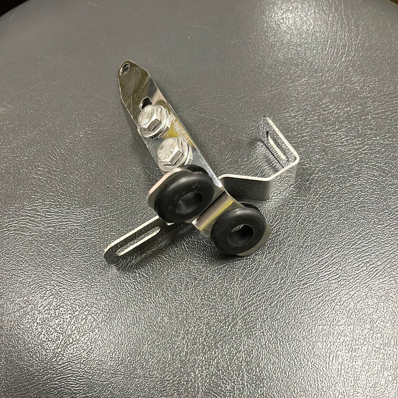 Kenworth Aerocab center visor stabilizer bracket w/rubber feet + optional bracket